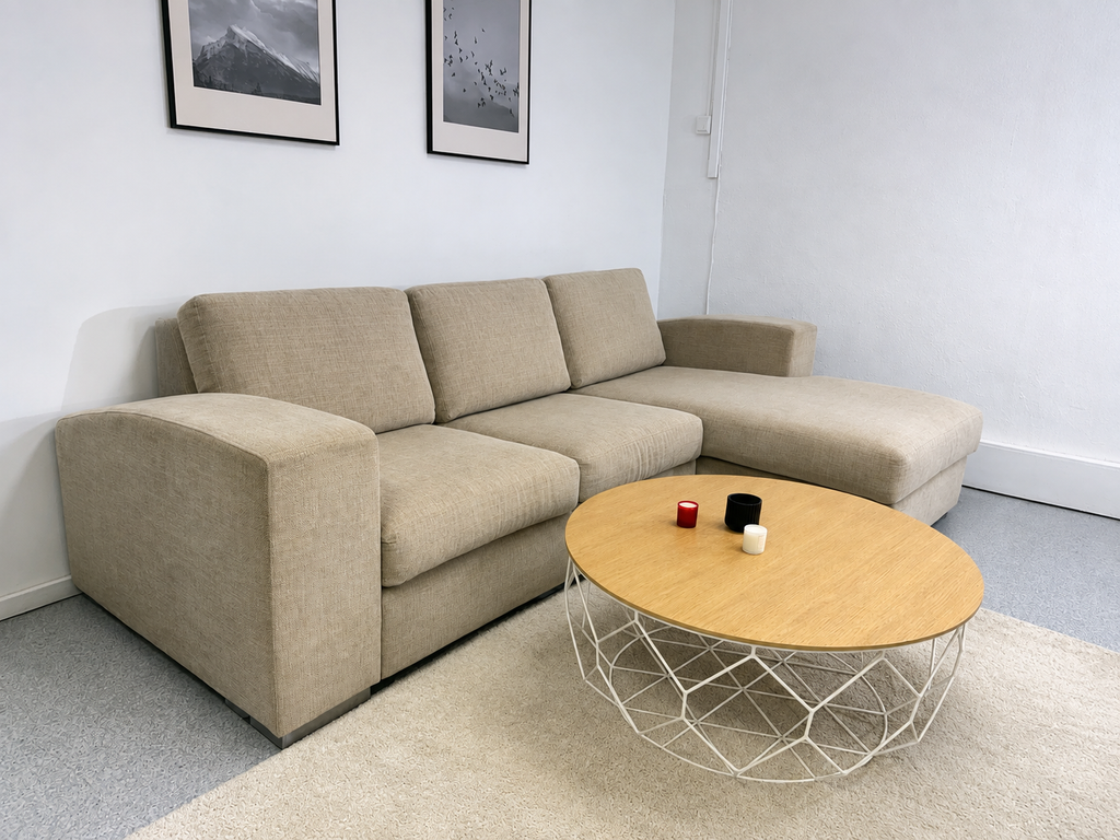 Moderne beige sofa