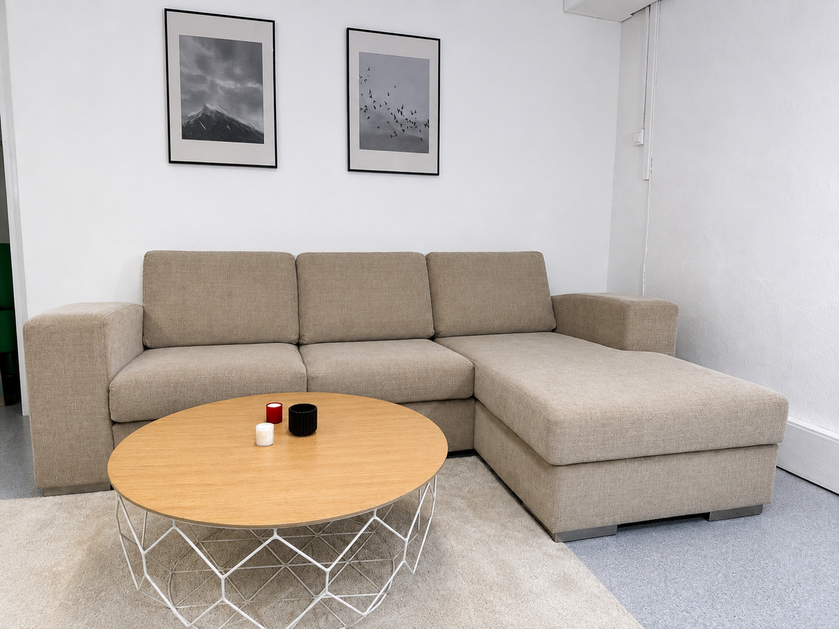 Moderne beige sofa
