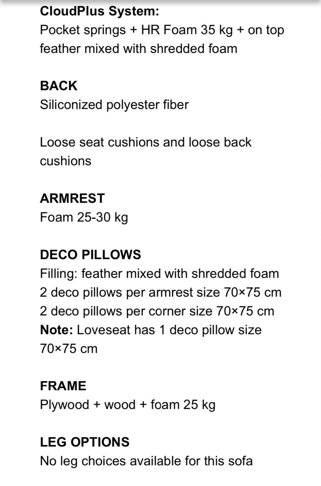 Bellus Luna U-sofa
