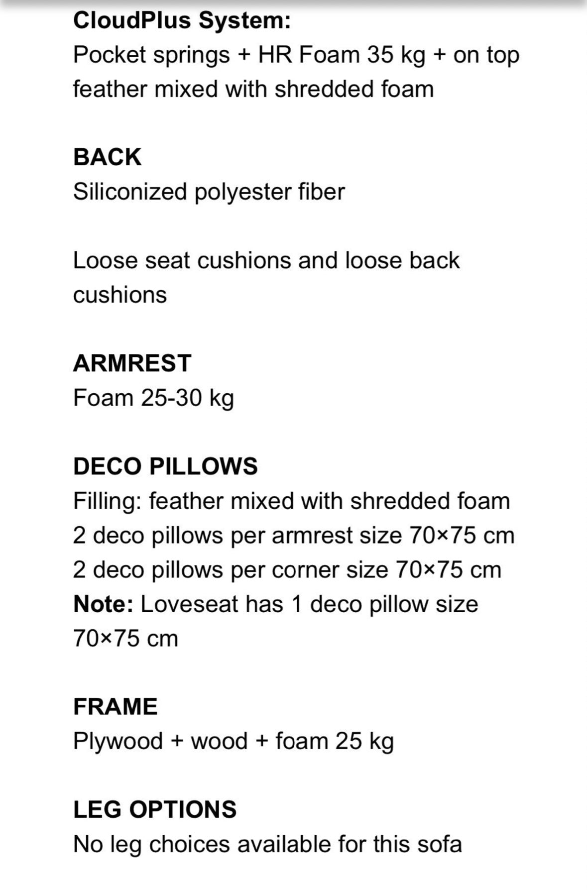 Bellus Luna U-sofa